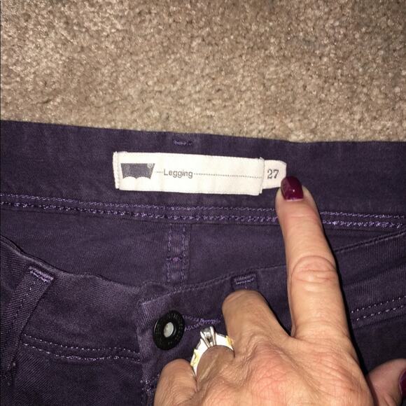Y2K Levi’s Skinny Plum Jeans Pants Size 27 - Picture 4 of 5